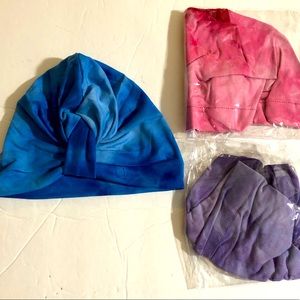 Baby girls 3 piece cloth hats